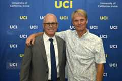 Frank LaFerla (left) with Charlie Dunlop