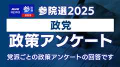 政党 政策アンケート 参議院選挙2025 - NHK