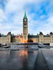Ottawa's parliament hill - the capital of Canada