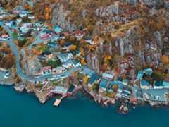 Waterfront view of St. John's capital city of Canada