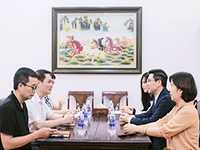 Director of the National Library of Viet Nam receives Director of the China Cultural Center on a courtesy visit