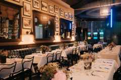 Tables set in Bistro Nobel