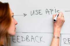 Woman Writing on Whiteboard