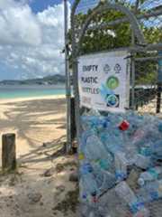 Bottle receptacle programme at Christmas at the Point