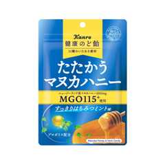 カンロ 健康のど飴たたかう マヌカハニー すっきりはちみつミント  80g