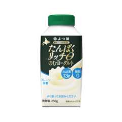 よつ葉乳業 たんぱくリッチ0(ZERO)のむヨーグルト プレーン加糖  250g