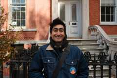 Canvasser Ujji Bathla who assisted Zohran Mamdani's campaign for mayor. (Kaleo Zhu for WSN)