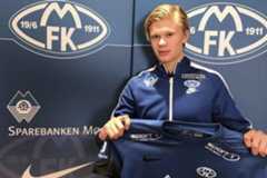 Erling Haaland, en su etapa en el Molde.