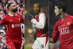 Salah, Henry y Cristiano Ronaldo.