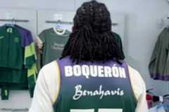 Perry, con la camiseta con su nuevo apodo que lucirá este sábado ante el Manresa.