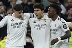 Valverde, Gonzalo y Vinicius, los goleadores del Real Madrid ante la Real Sociedad.