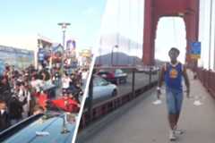 IShowSpeed messes up in San Francisco: backflip on the Golden Gate Bridge, thousands of fans, a police chase...
