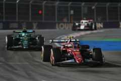 Hamilton in a battle with Alonso.