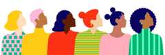 An illustration of a group of women.
