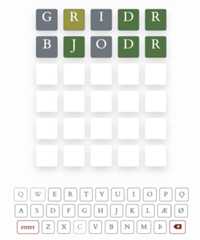 Old Norse Wordle screenshot