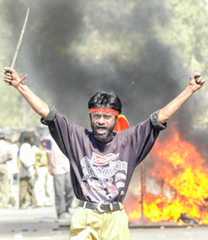 Hindu-Muslim riots in Gujarat, India, in 2002
