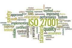 ISO 27001 - Information security management, word cloud concept 9