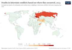 A thumbnail of the "Deaths in interstate conflicts based on where they occurred" chart