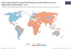 A thumbnail of the "Hate crimes based on sexual orientation or gender identity are an aggravating circumstance" chart