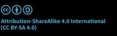 Creative Commons Attribution ShareAlike 4.0 license