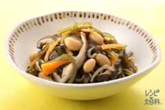 昆布としいたけの煮もの