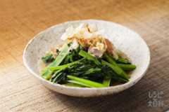 レンジで小松菜のおひたし