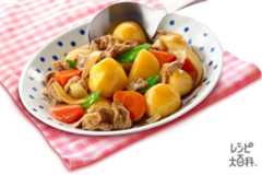 豚バラでつくる肉じゃが