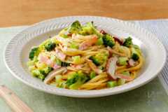 まるごとブロッコリーのワンパンパスタ