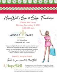 HopeWell's Sip & Shop Fundraiser