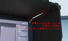 大型モニタは補強が必要かも