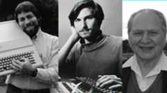Apple's original founders. L-R: Steve Wozniak, Steve Jobs, Ron Wayne