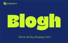 Blogh-Display-Font