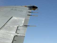 Photograph of an airplane wing