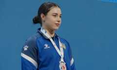 Домбровська взяла срібло у ривку на ЧЄ-2025 з важкої атлетики