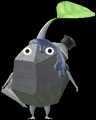 A Rock Decor Pikmin in Pikmin Bloom wearing the goo.