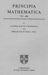 Cover of the first edition of Principia Mathematica to *56, see link below for text