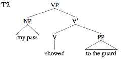 A tree diagram for the sentence (B.ii) A tree diagram for the sentence (B.ii)