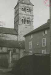Eglise Notre-Dame : clocher, élévation nord, vue générale