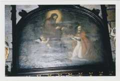 Tableau : Saint François de Paule remettant le scapulaire à un évêque