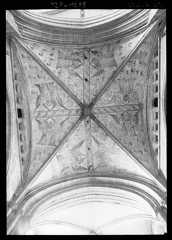 Voûte peinte de la croisée (peinture moderne) : anges