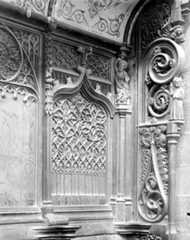 Tête des stalles, intérieur sud côté nef