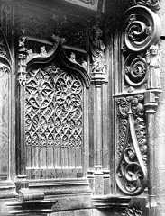 Têtes de stalles, côté intérieur sud côté nef