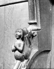 Accoudoir: femme et dragon fantastiques