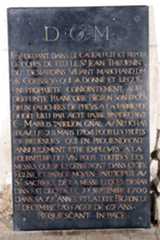Plaque funéraire de Jean Thévenin (inscription funéraire)