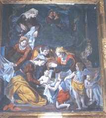 tableau : la Nativité de la Vierge, vue générale