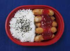 ローソンストア100 ウインナー 弁当