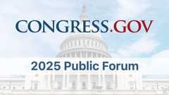 Congress gov Public Forum