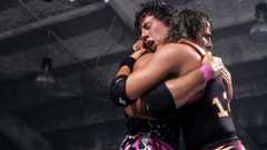 Bret Hart and Sean Waltman hugging after Raw 1994