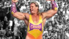 Wrestler Brian Adams as Kona Crush at ‎April 4th, 1993's WrestleMania 9 pay-per-view at ‎‎Caesars Palace in Las Vegas, Nevada.
