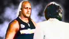 Moments before Hulk Hogan choked out TV host Richard Belzer, proving to him that wrestling CAN be very real!